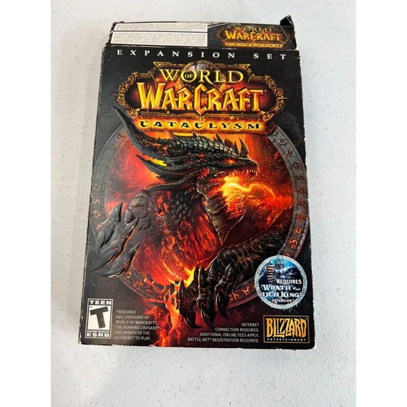 2010 Blizzard Entertainment World of WarCraft: Cataclysm DVD-ROM Expansion Set‎ - Picture 1 of 5